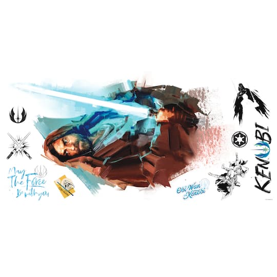 RoomMates Obi Wan Kenobi Painted Peel & Stick Giant Wall Decals | Michaels®